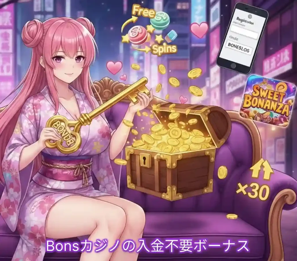 Bonsカジノの入金不要ボーナス