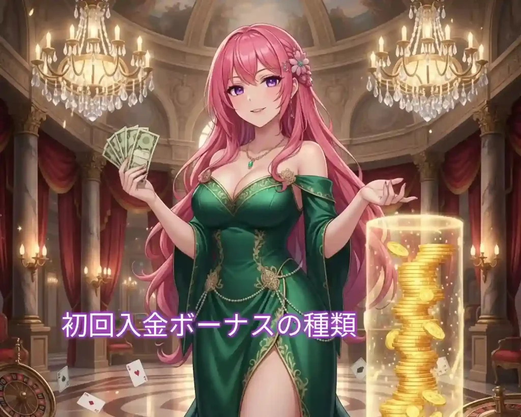 初回入金ボーナスの種類